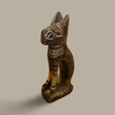 [AC-02093] Hand-Carved Soapstone Egyptian Cat Goddess Bastet Figurine
