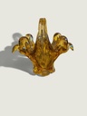 [21AR31] Vintage Decorative Glass Basket Centerpiece