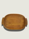 [35CA05] Handcrafted Oval Wooden Serving Tray