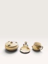 [35CA98] Vintage von Schierholz Dresden Style Porcelain Vanity Set - 4 Pieces with Applie