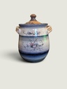 [35CA91] Handcrafted Ceramic Storage Jar with Lid