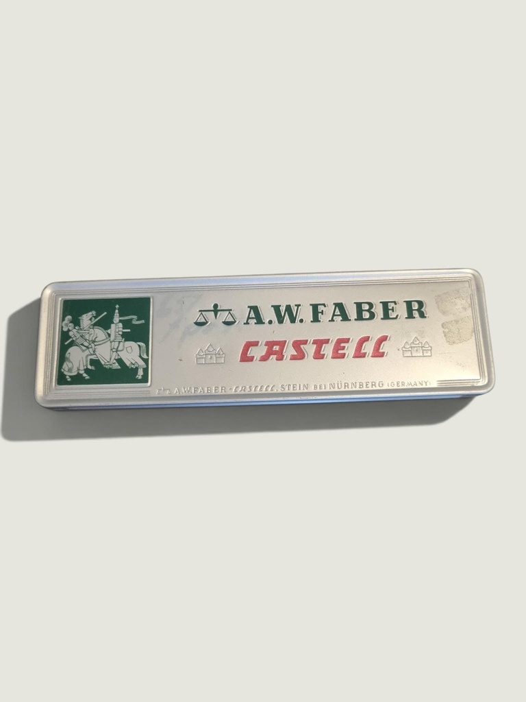[22DE91] Vintage A.W. FABER-CASTELL Metal Pencil Case