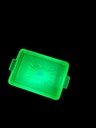 [21AR86] Vintage urainium Glass Serving Tray