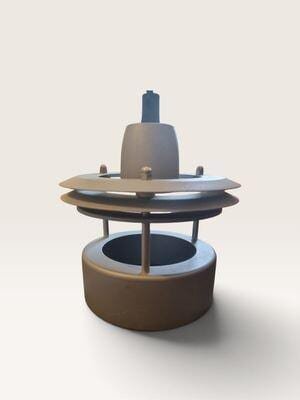 [24LI08] Vintage Scandinavian Multi-Tier Industrial Pendant Lamp - 1970s