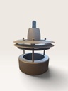 [24LI08] Vintage Scandinavian Multi-Tier Industrial Pendant Lamp - 1970s