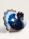 [19CE16] Vintage Lomonosov Porcelain Bird Figurine - Hand-Painted USSR