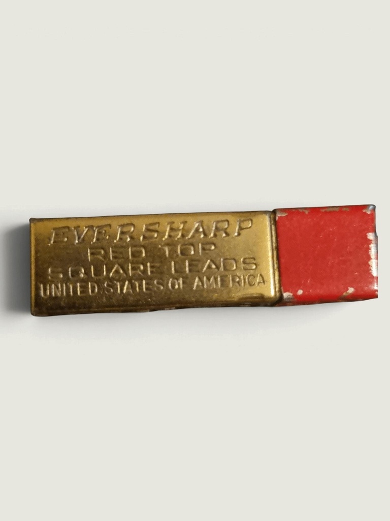 [99266AC] Vintage Eversharp Red Top Square Leads Tin – B Soft, Wahl Co. Chicago