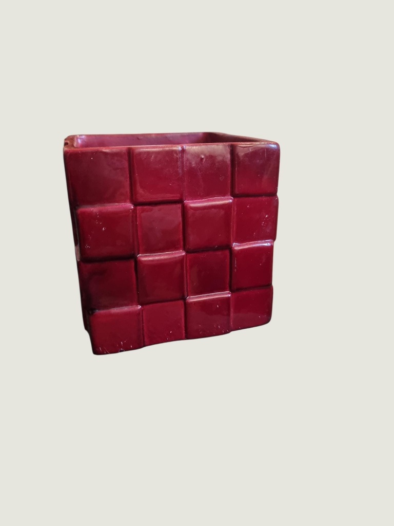 [52477AC] Mörse Sweden Ceramic Square Decorative Planter