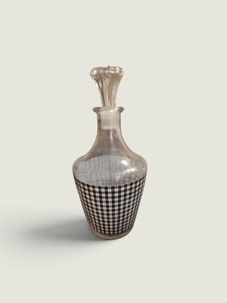 [76282AC] Vintage French Glass Decanter Vessel