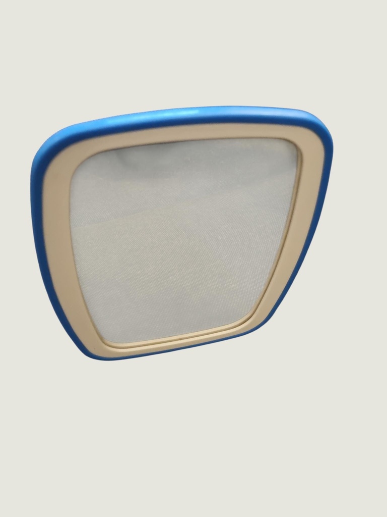 [44372AC] Blue Tabletop Vanity Mirror with Folding Stand