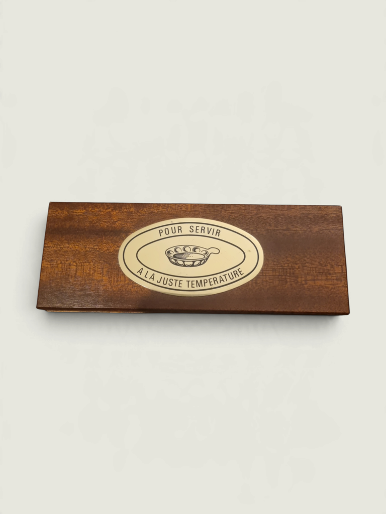 [86768AC] Wine Thermometer in Wooden Case – French Serving Temperature Guide