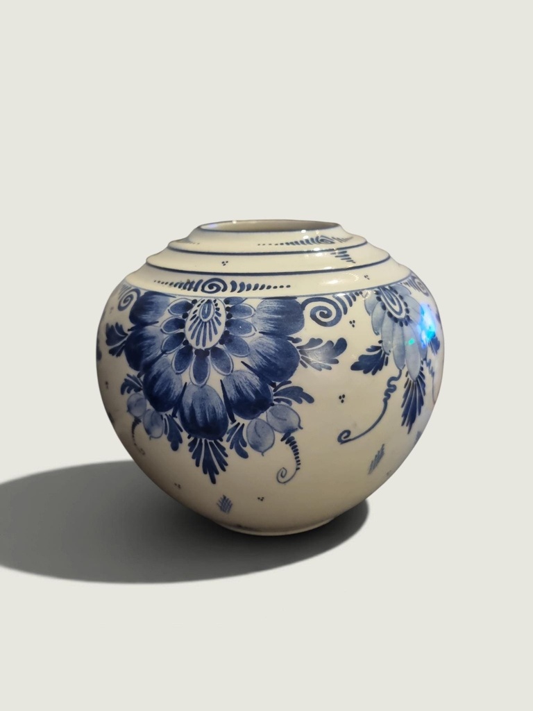 [75258AC] Hand Painted Floral Ceramic Decorative Vase
