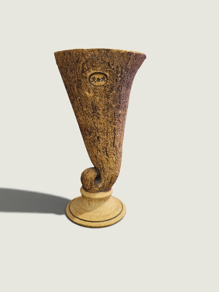 [15989AC] Handcrafted Ceramic Decorative Vessel